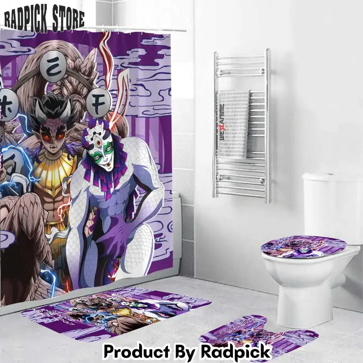 Demon slayer hantengu and gyokko combo bathroom set   rp0159677